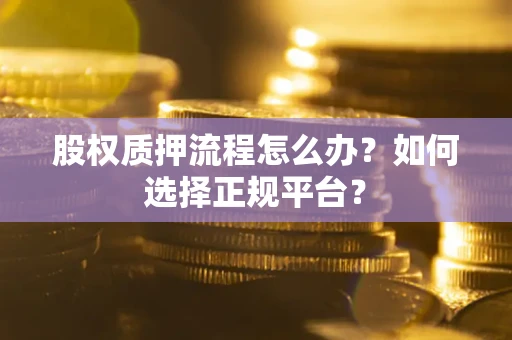 济南股权质押流程怎么办？如何选择正规平台？