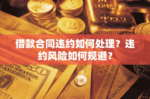 济南借款合同违约如何处理？违约风险如何规避？