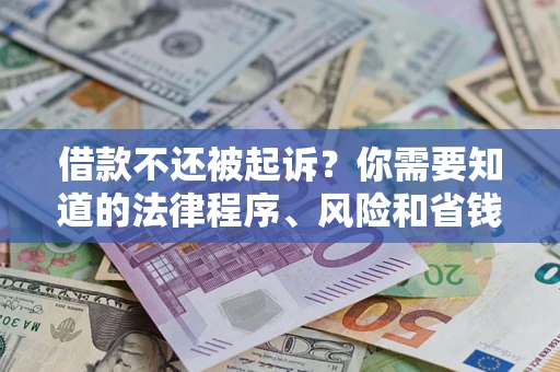 济南借款不还被起诉？你需要知道的法律程序、风险和省钱技巧