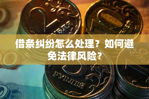 济南借条纠纷怎么处理？如何避免法律风险？